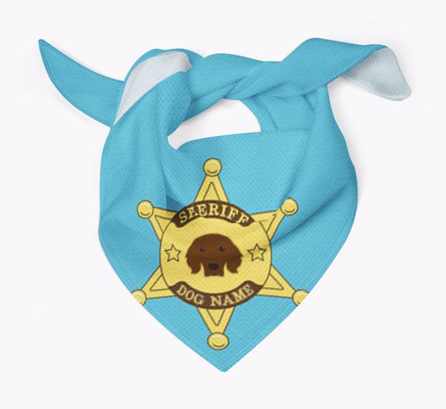 Personalised Sheriff Bandana for your {breedFullName}